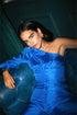 Valentina Top Azul turquesa